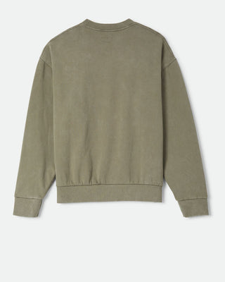 Brixton Baseline Crew Fleece - Olive Surplus Vintage Wash