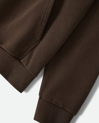 Brixton Baseline Pullover Hoodie - Walnut Brown Vintage Wash