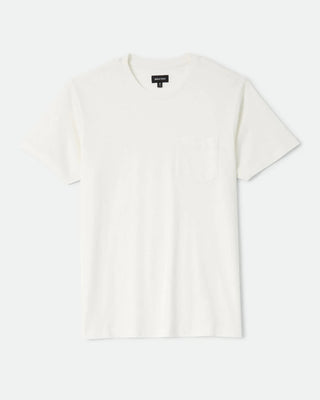 Brixton Baseline Pocket Short Sleeve T-Shirt - Off White Vintage Wash