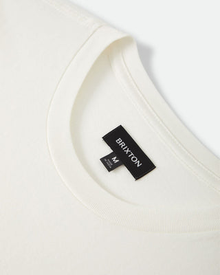 Brixton Baseline Pocket Short Sleeve T-Shirt - Off White Vintage Wash