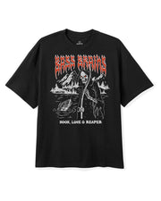 Brixton Bass Brains Reaper Short Sleeve Standard T-Shirt - Black
