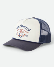 Brixton Beekman Netplus Trucker Hat - Off White/Navy