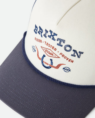 Brixton Beekman Netplus Trucker Hat - Off White/Navy