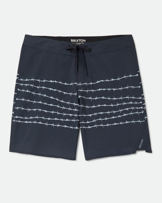 Brixton Blitz 19" Boardshort - Black/Barb Wire