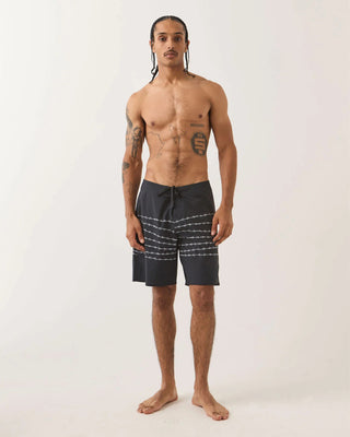 Brixton Blitz 19" Boardshort - Black/Barb Wire
