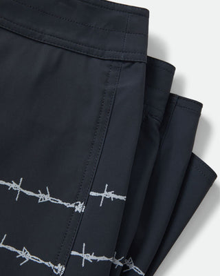 Brixton Blitz 19" Boardshort - Black/Barb Wire