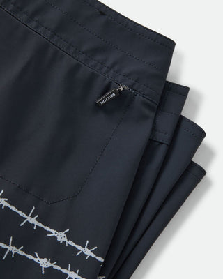 Brixton Blitz 19" Boardshort - Black/Barb Wire