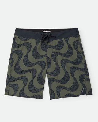 Brixton Blitz 19" Boardshort - Dark Olive/Black