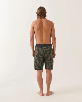 Brixton Blitz 19" Boardshort - Dark Olive/Black