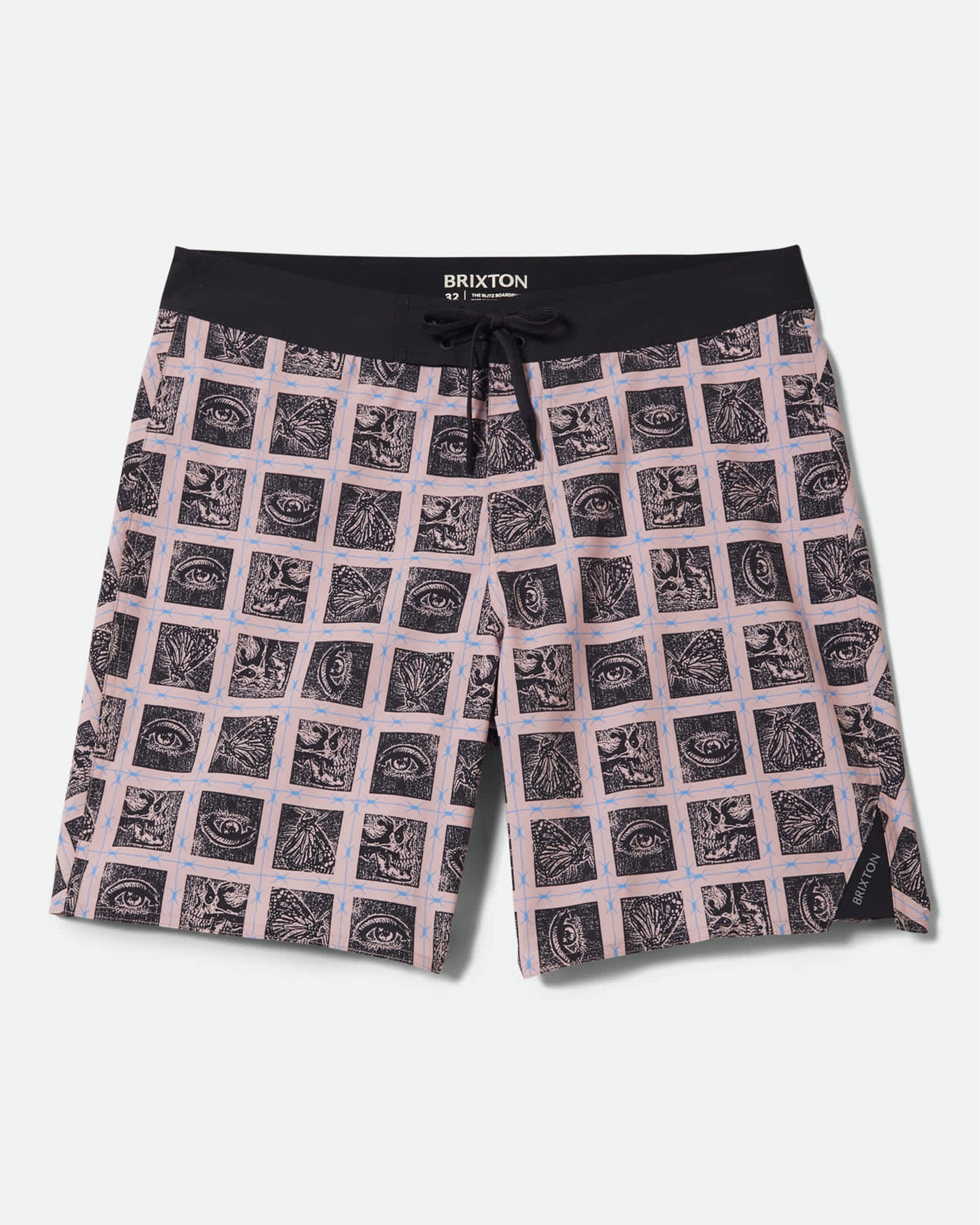 Brixton Blitz 19" Boardshort - Silver Pink/Black