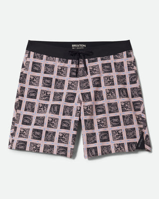 Brixton Blitz 19" Boardshort - Silver Pink/Black