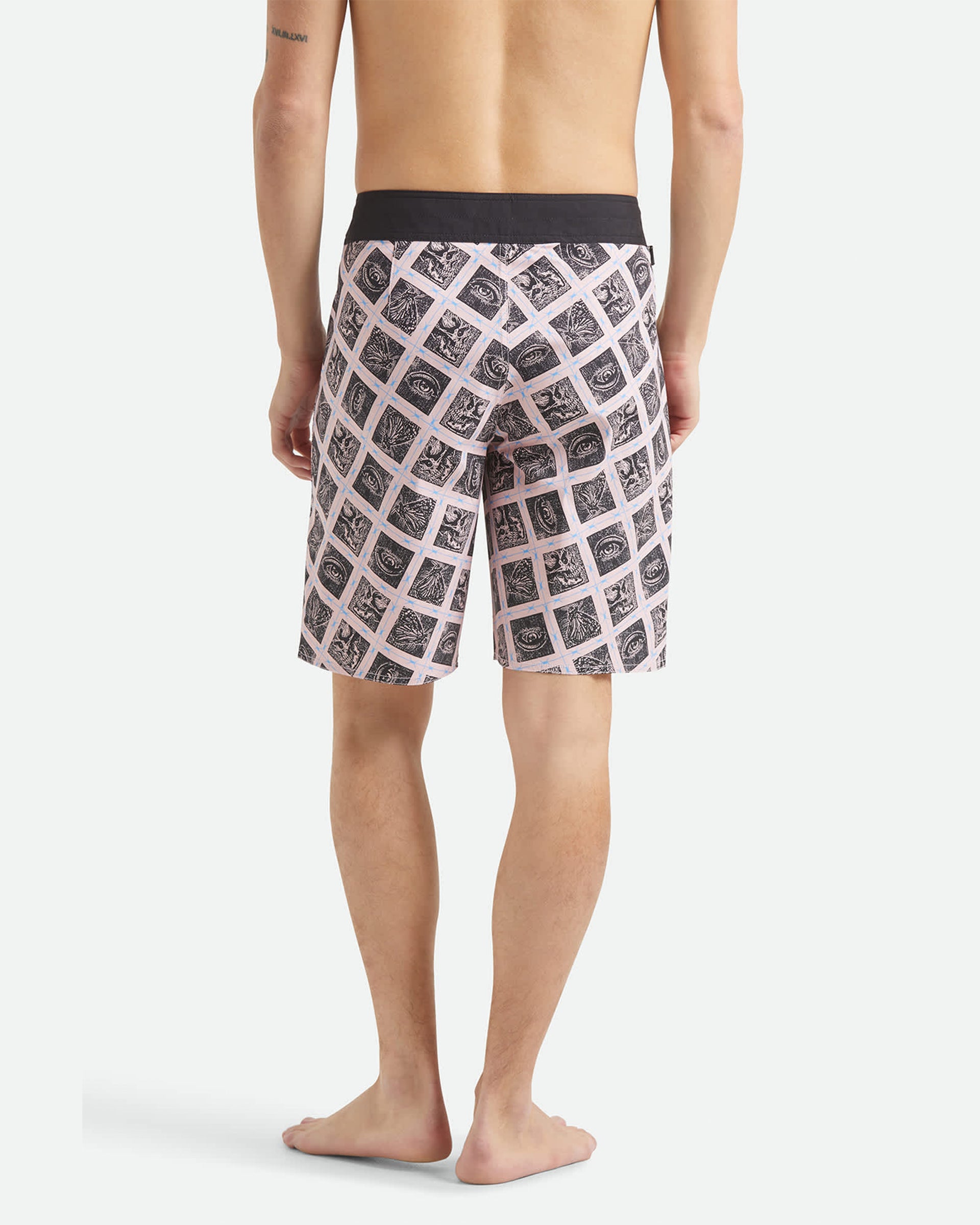 Brixton Blitz 19" Boardshort - Silver Pink/Black