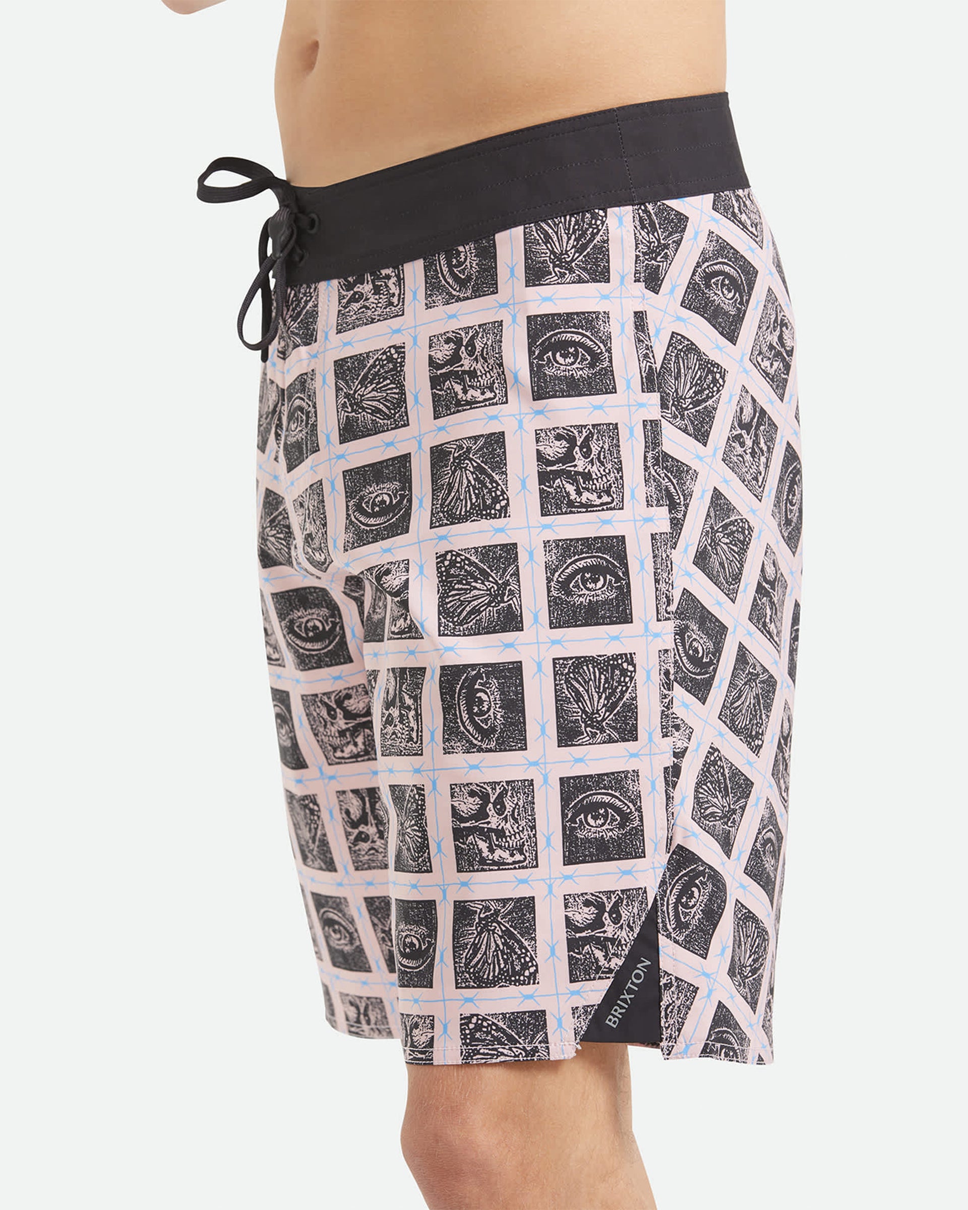 Brixton Blitz 19" Boardshort - Silver Pink/Black