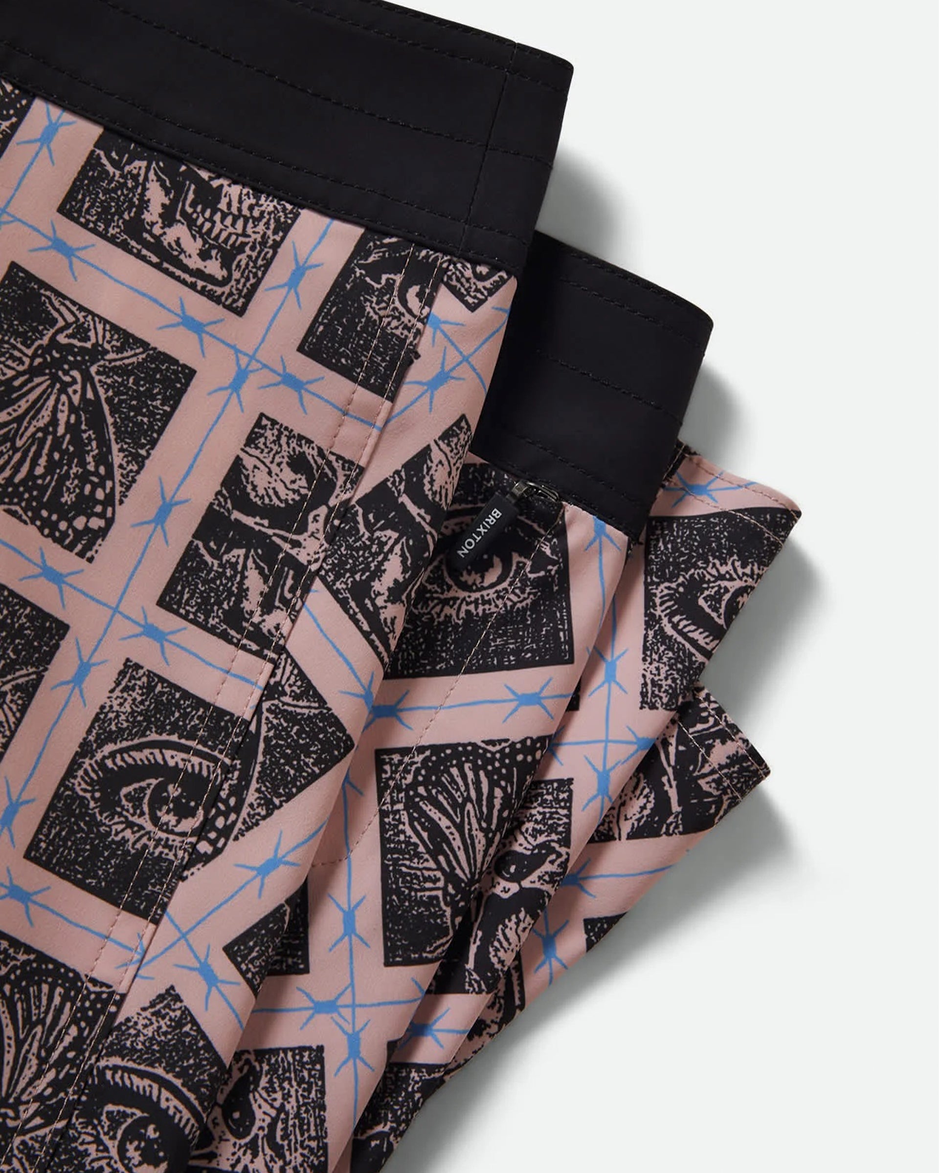 Brixton Blitz 19" Boardshort - Silver Pink/Black
