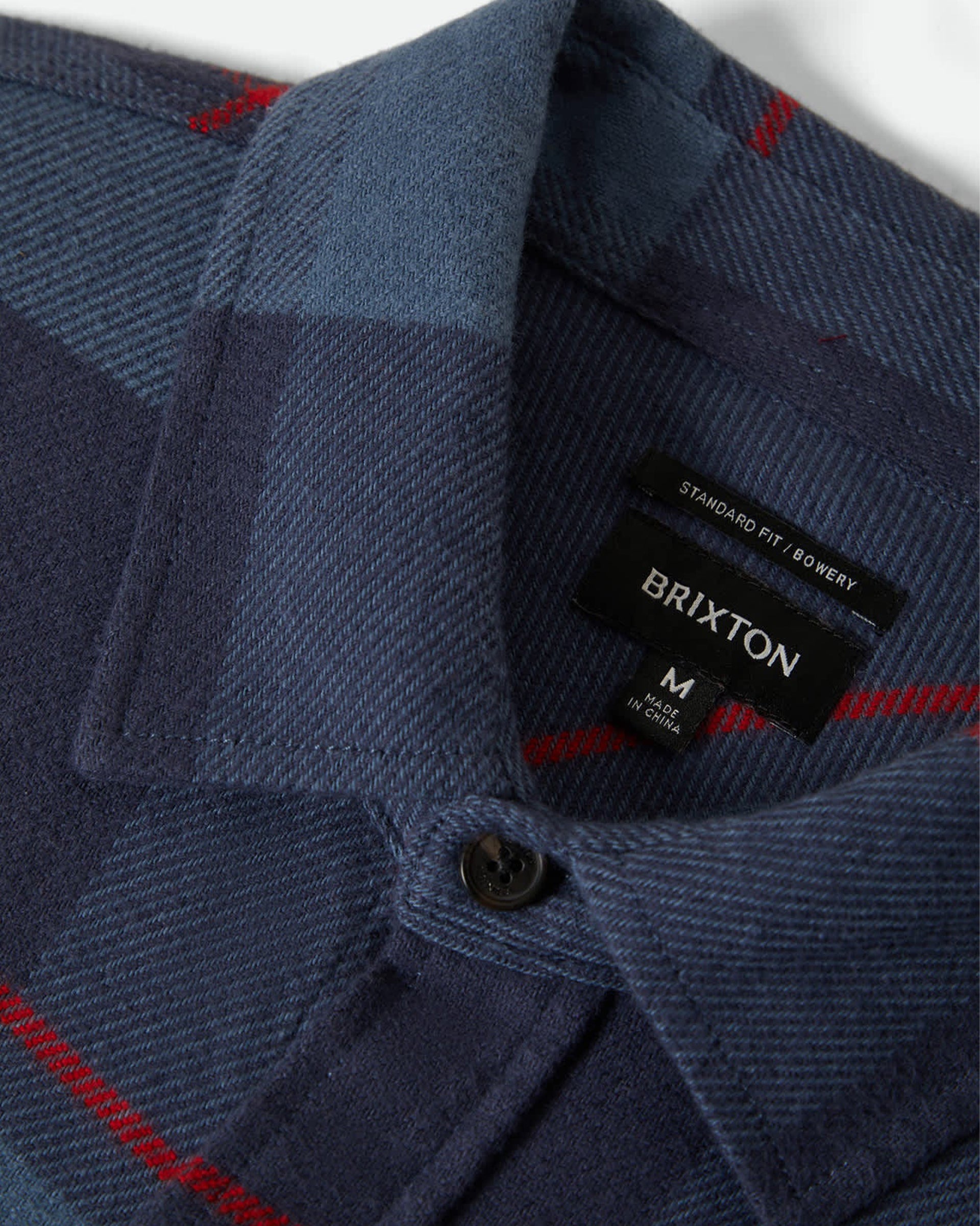 Brixton Bowery Flannel - Bering Sea/Mood Indigo/Adrenal