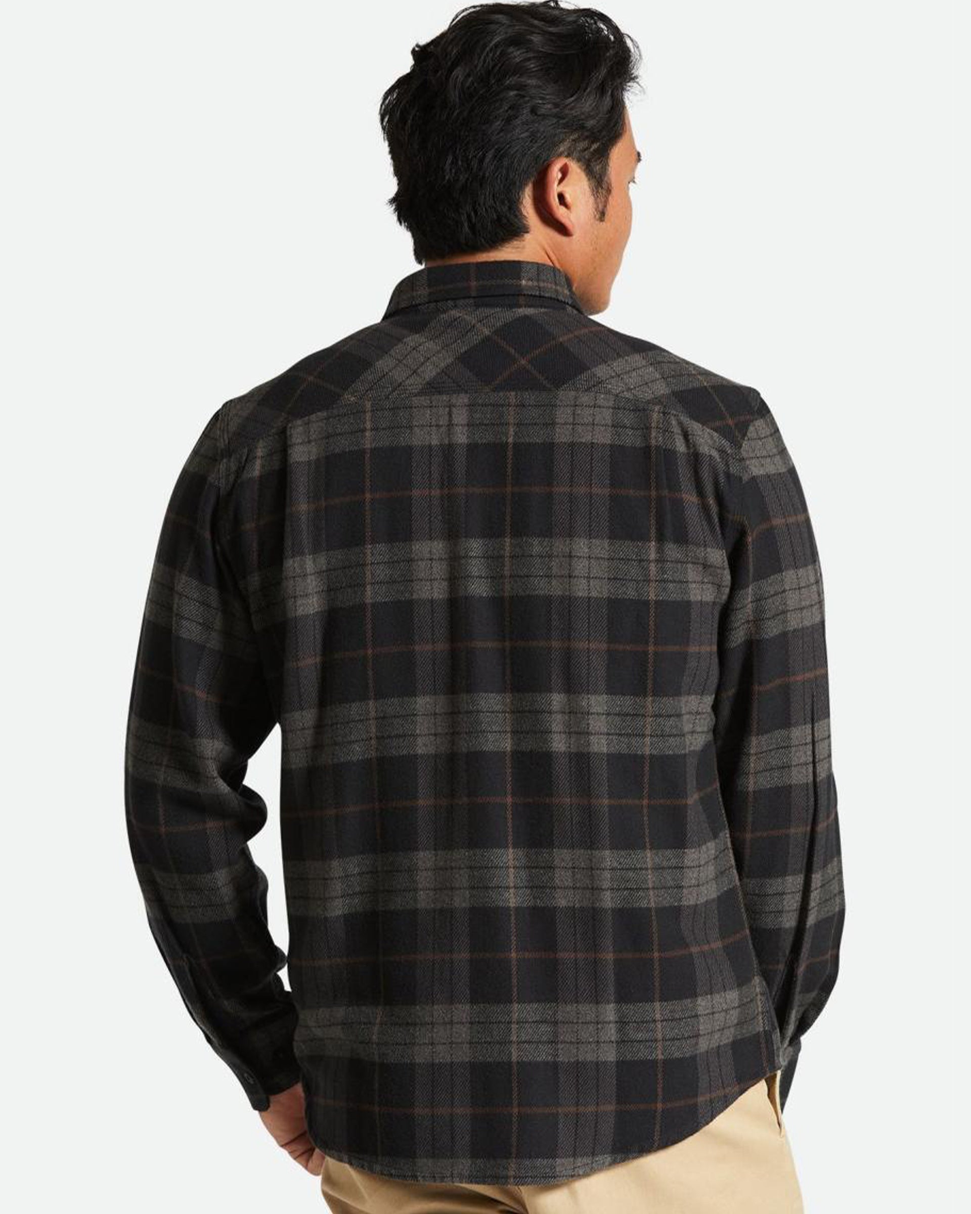 Brixton Bowery Flannel - Black/Charcoal