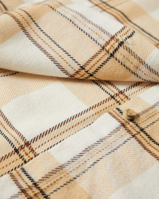 Brixton Women's Bowery Classic Long Sleeve Flannel - Off White/Semolina/Washed Copper Plaid
