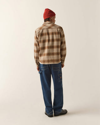 Brixton Bowery Heavyweight Flannel - Pinecone Brown/Whitecap