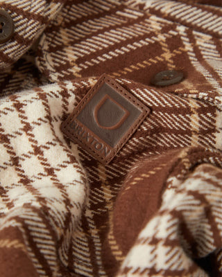 Brixton Bowery Heavyweight Flannel - Pinecone Brown/Whitecap