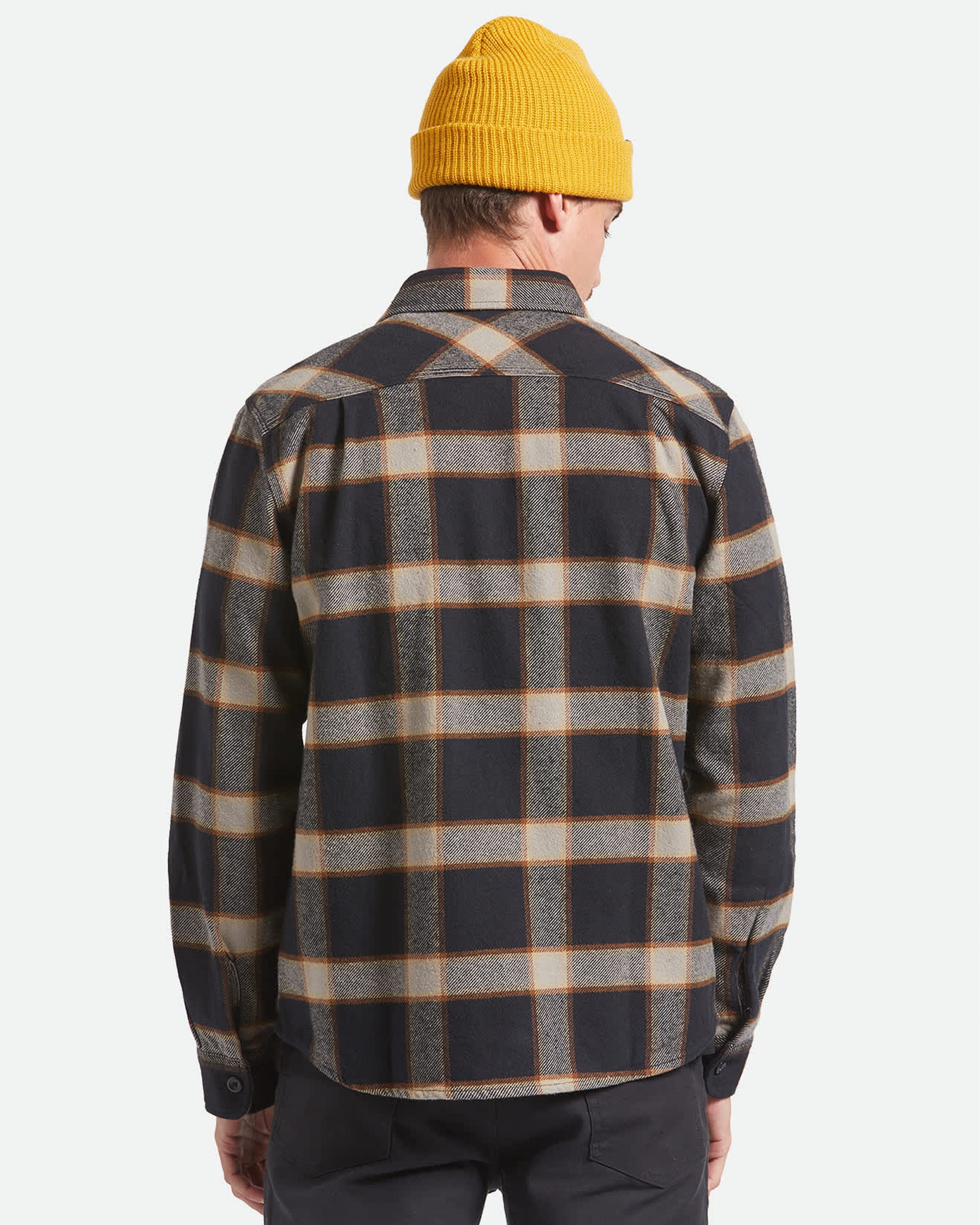 Brixton Bowery Heavyweight Flannel - Black/Cream