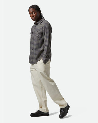 Brixton Bowery Lightweight Ultra Soft Long Sleeve Flannel - Charcoal/Ray/Flower/Black