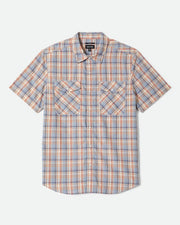 Brixton Breezy Wayne Short Sleeve Shirt - Blue Multi Plaid