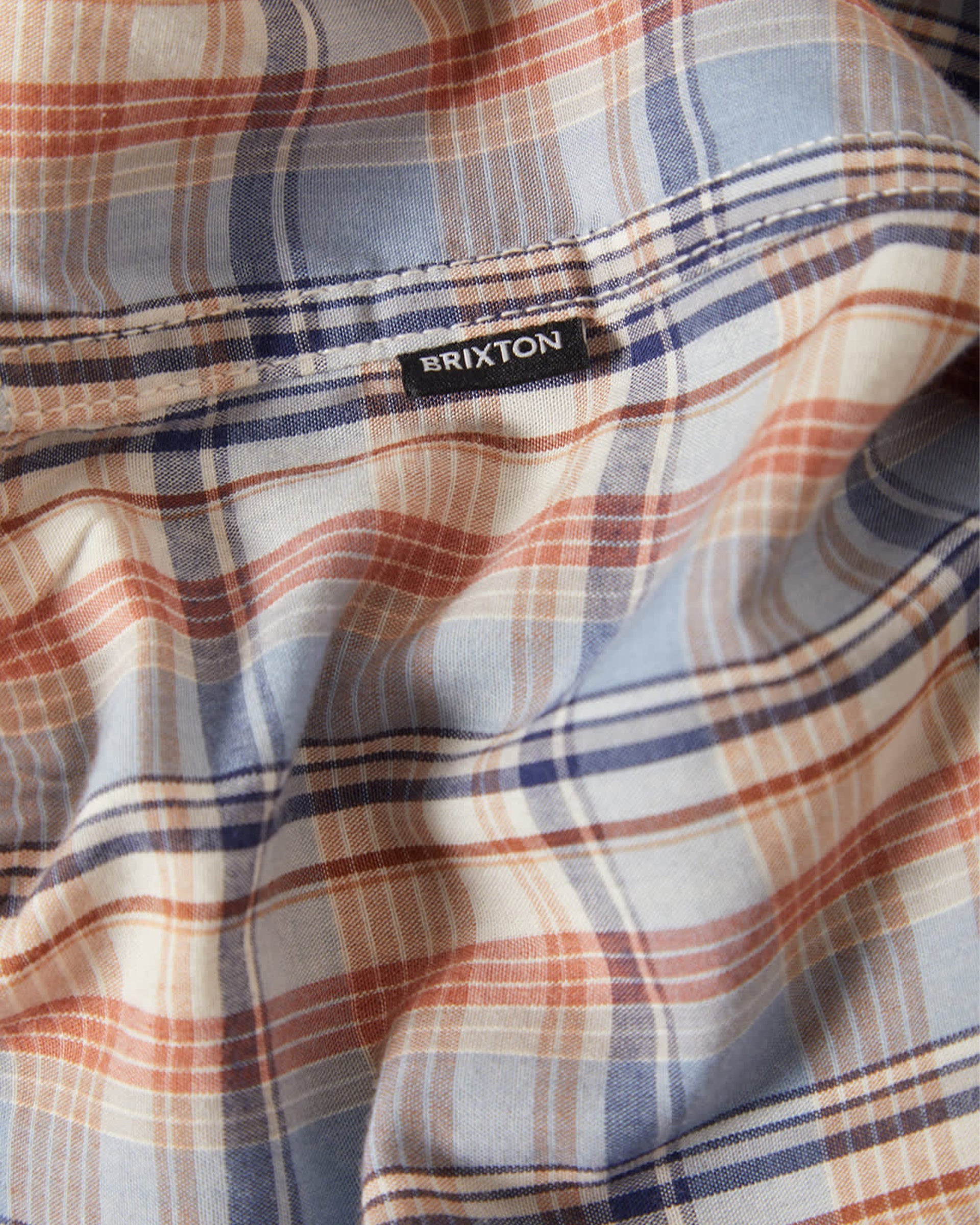 Brixton Breezy Wayne Short Sleeve Shirt - Blue Multi Plaid