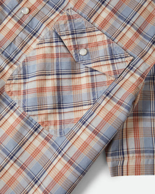 Brixton Breezy Wayne Short Sleeve Shirt - Blue Multi Plaid