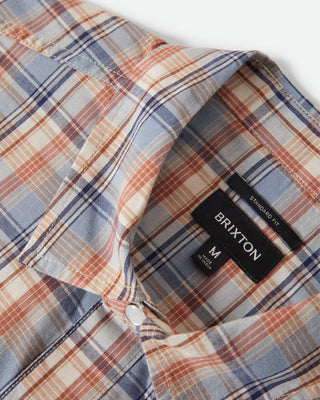 Brixton Breezy Wayne Short Sleeve Shirt - Blue Multi Plaid