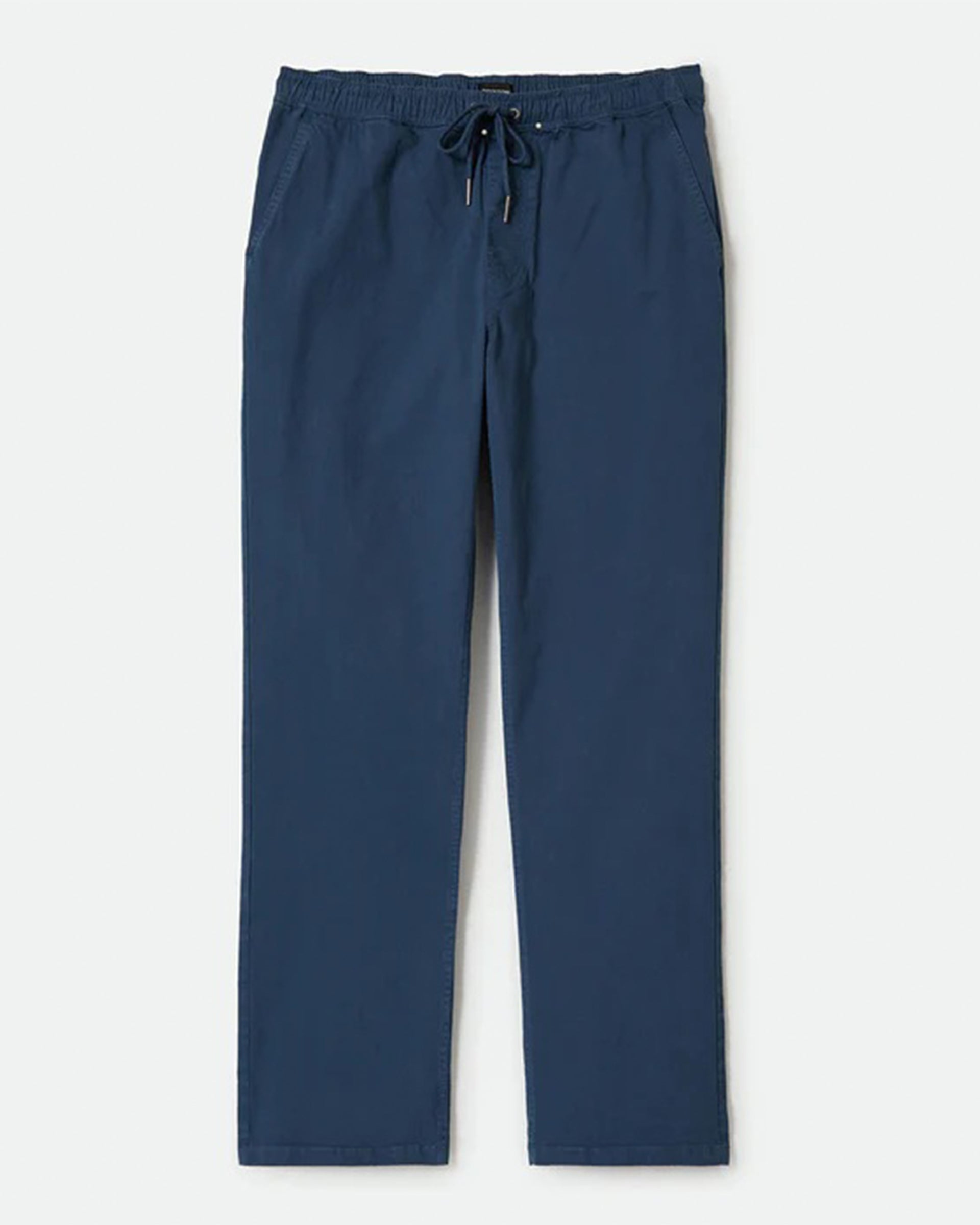 Broadway VW Elastic Waist Relaxed Pants - Washed Denim Blue