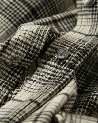 Brixton Builders Bowery Performance Flannel - Off White/Black