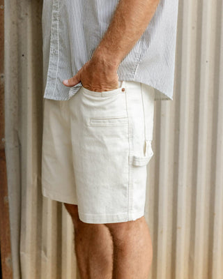 Brixton Builders Carpenter Baggy Short - Egret White