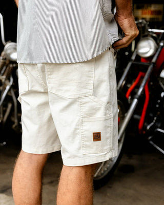 Brixton Builders Carpenter Baggy Short - Egret White
