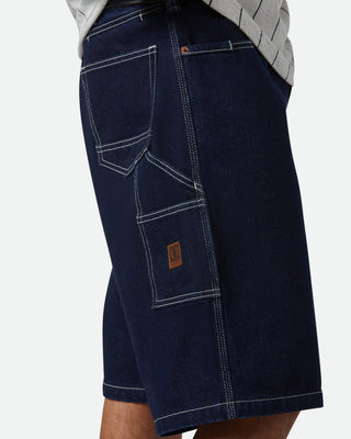 Brixton Builders Carpenter Baggy Short - Rinse Denim