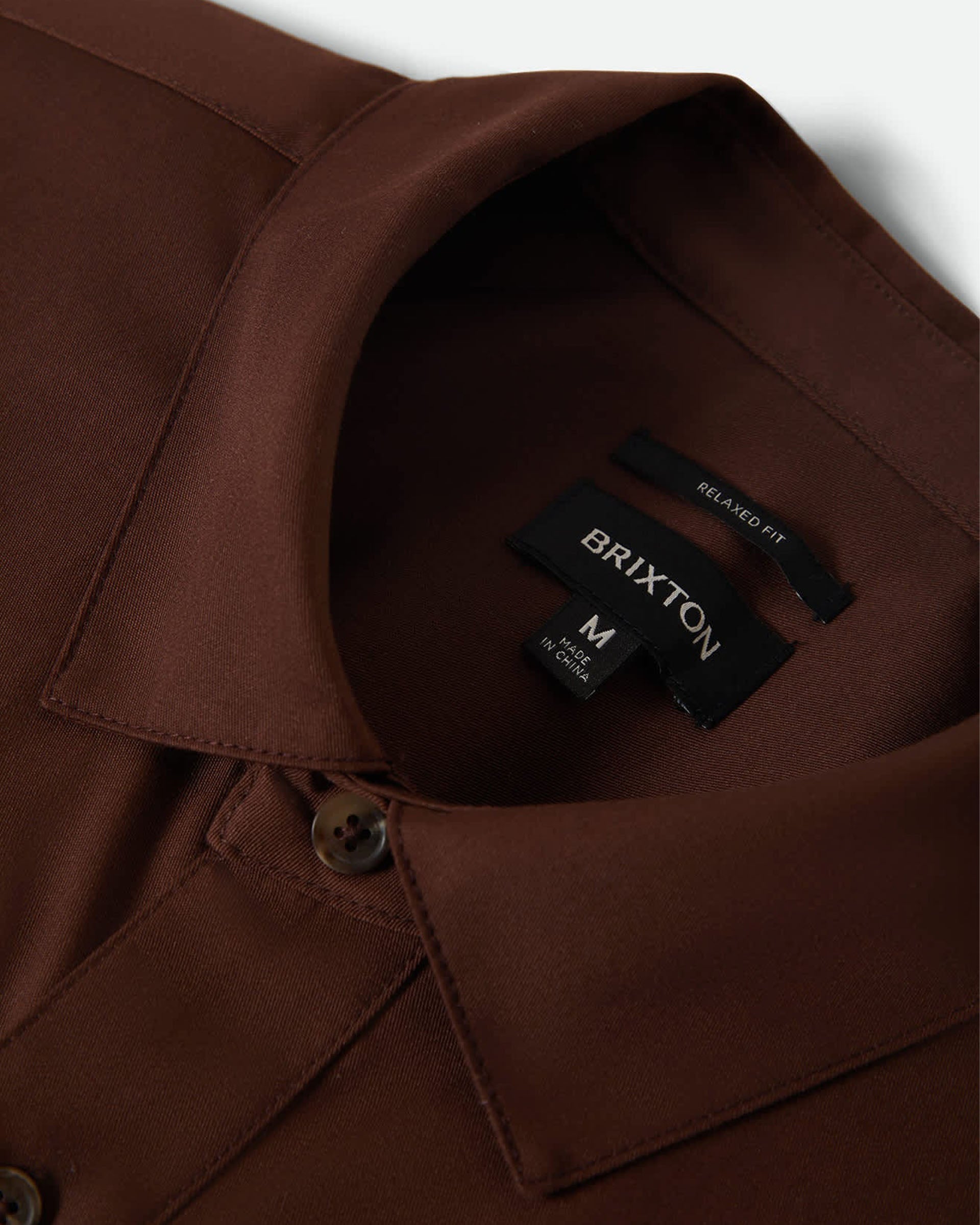 Brixton Builders Olson Short Sleeve Shirt - Chocolate