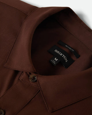 Brixton Builders Olson Short Sleeve Shirt - Chocolate