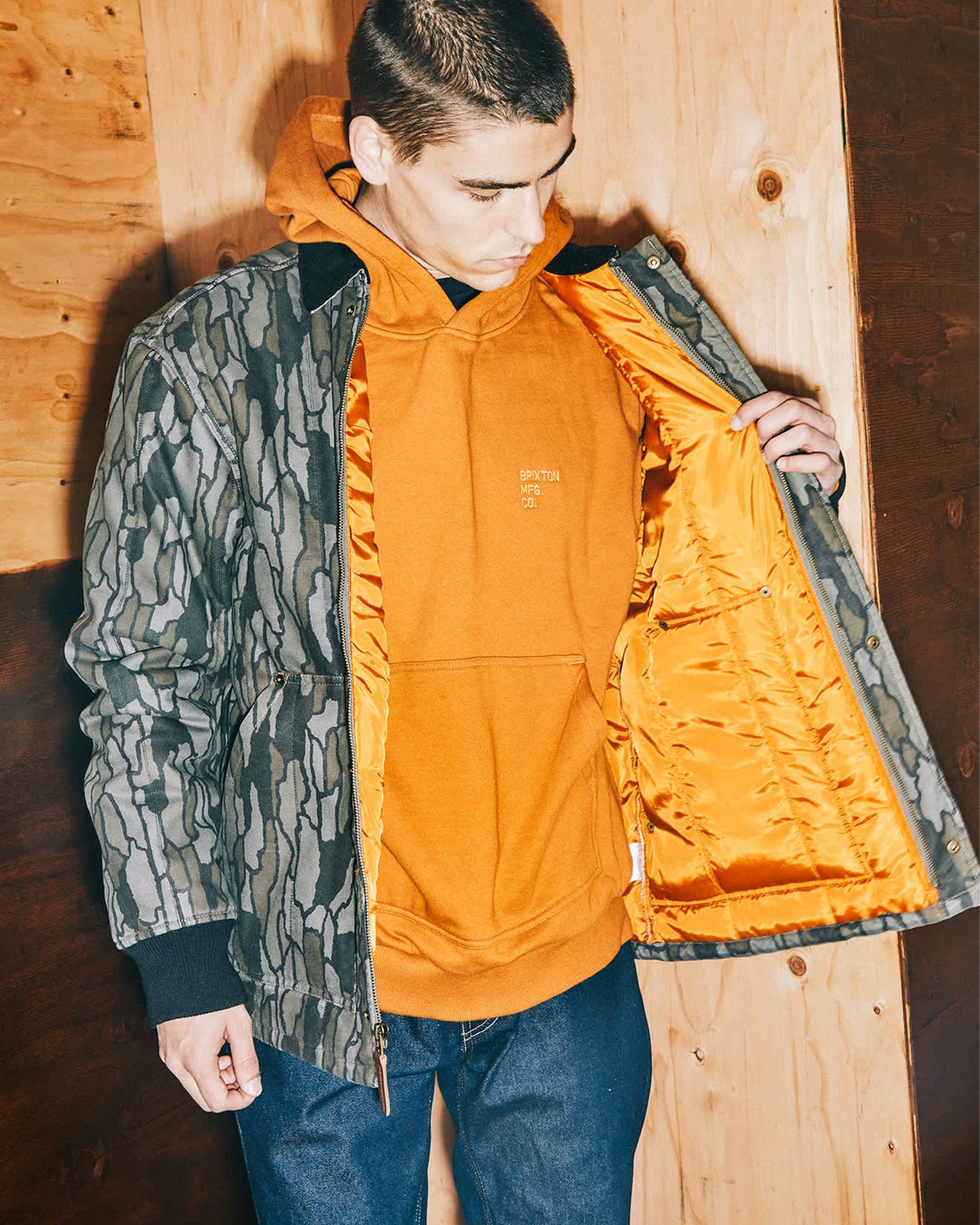 Brixton Builders Ranch Jacket - Bark Camo