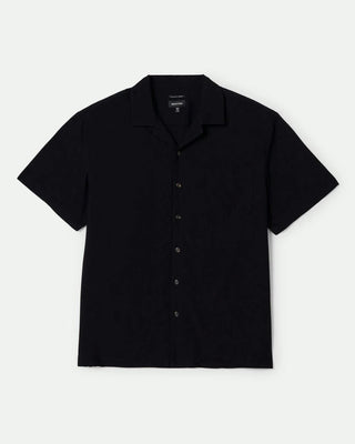 Brixton Bunker Short Sleeve Camp Collar Shirt - Black