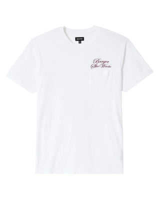 Brixton x Burger She Wrote Pocket Short Sleeve T-Shirt - White