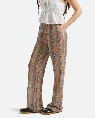 Brixton Women's The Cabana Mesh Lounge Pant - Multi Color Zigzag