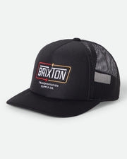 Brixton Caldwell Netplus Trucker Hat - Black/Black