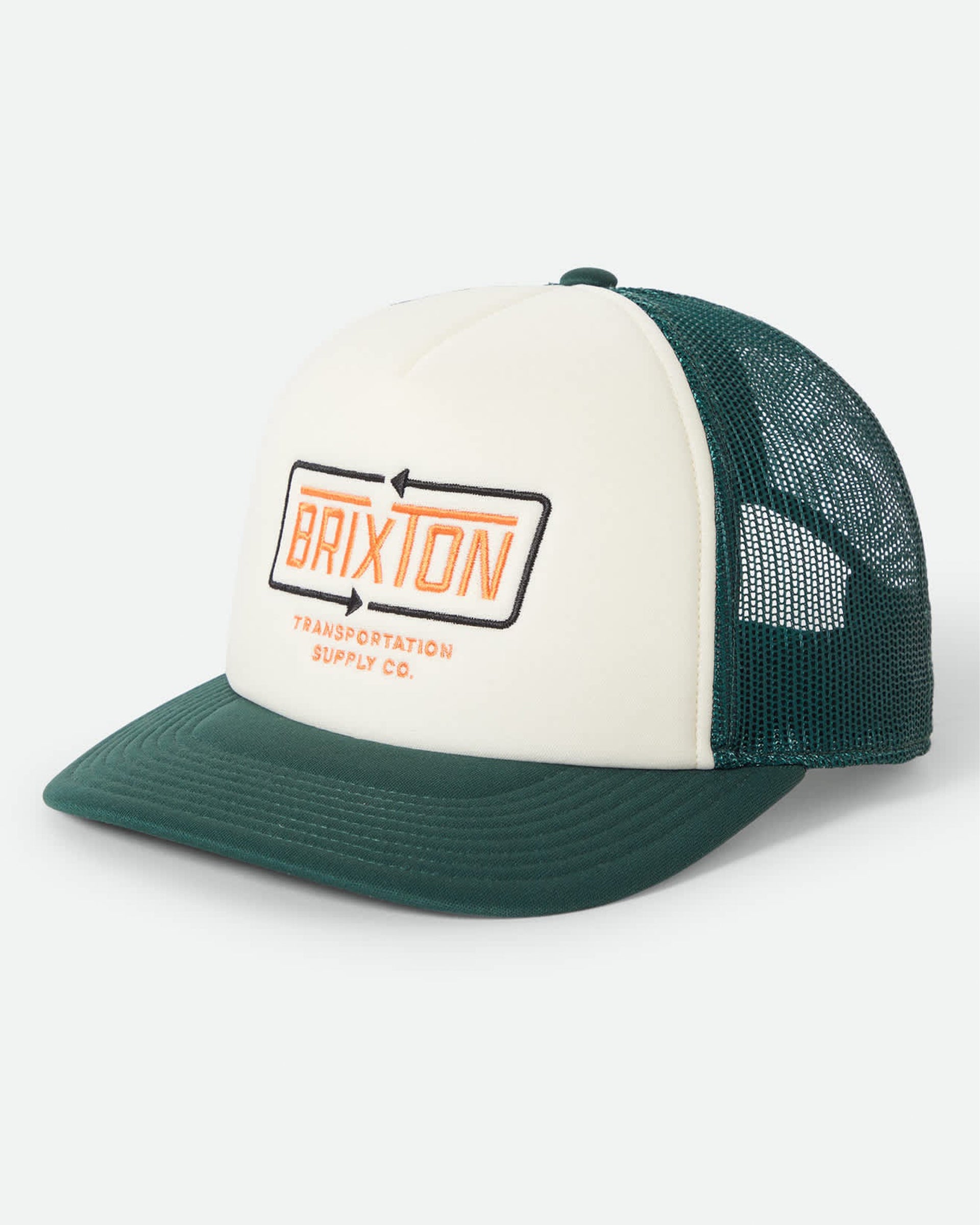 Brixton Caldwell Netplus Trucker Hat - Primal Green/Whitecap/Primal Green