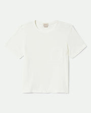 Brixton Women's Carefree Organic Garment Dye Perfect Short Sleeve T-Shirt - Off White