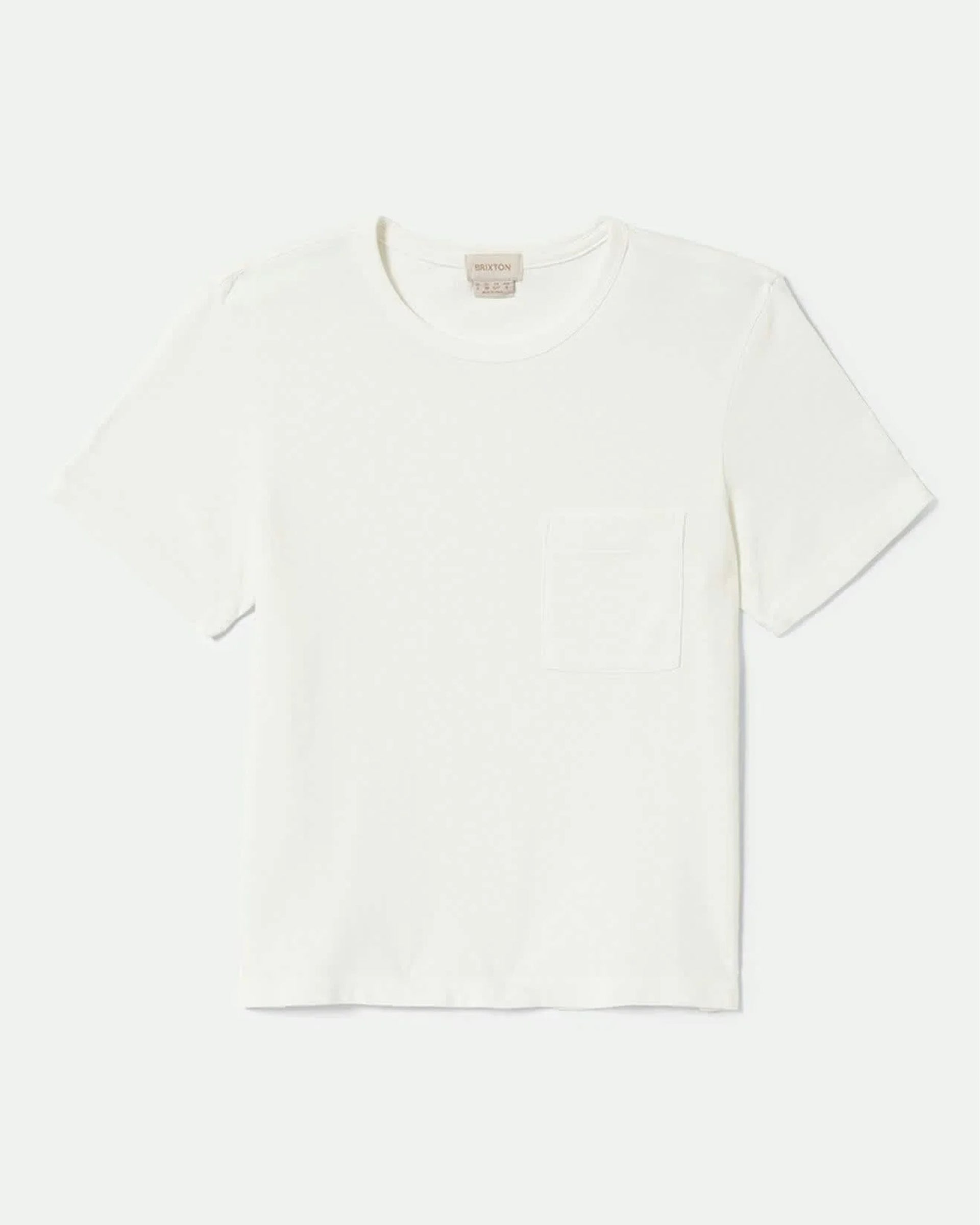 Brixton Women's Carefree Organic Garment Dye Perfect Short Sleeve T-Shirt - Off White