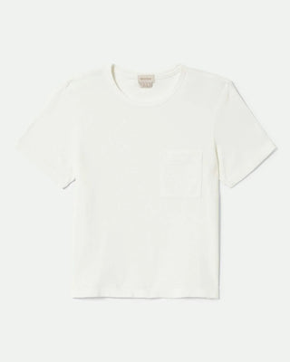 Brixton Women's Carefree Organic Garment Dye Perfect Short Sleeve T-Shirt - Off White