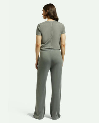 Brixton Women's Carefree Organic Garment Dye Lounge Pant - Washed Black