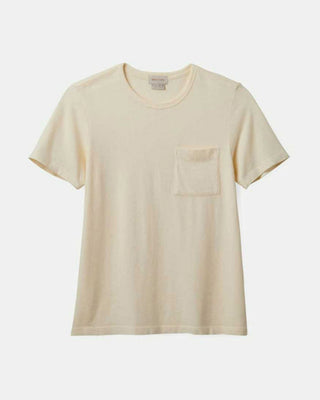 Carefree Organic Garment Dye Perfect Pocket S/S T-Shirt - White Smoke
