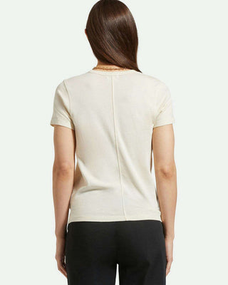 Carefree Organic Garment Dye Perfect Pocket S/S T-Shirt - White Smoke