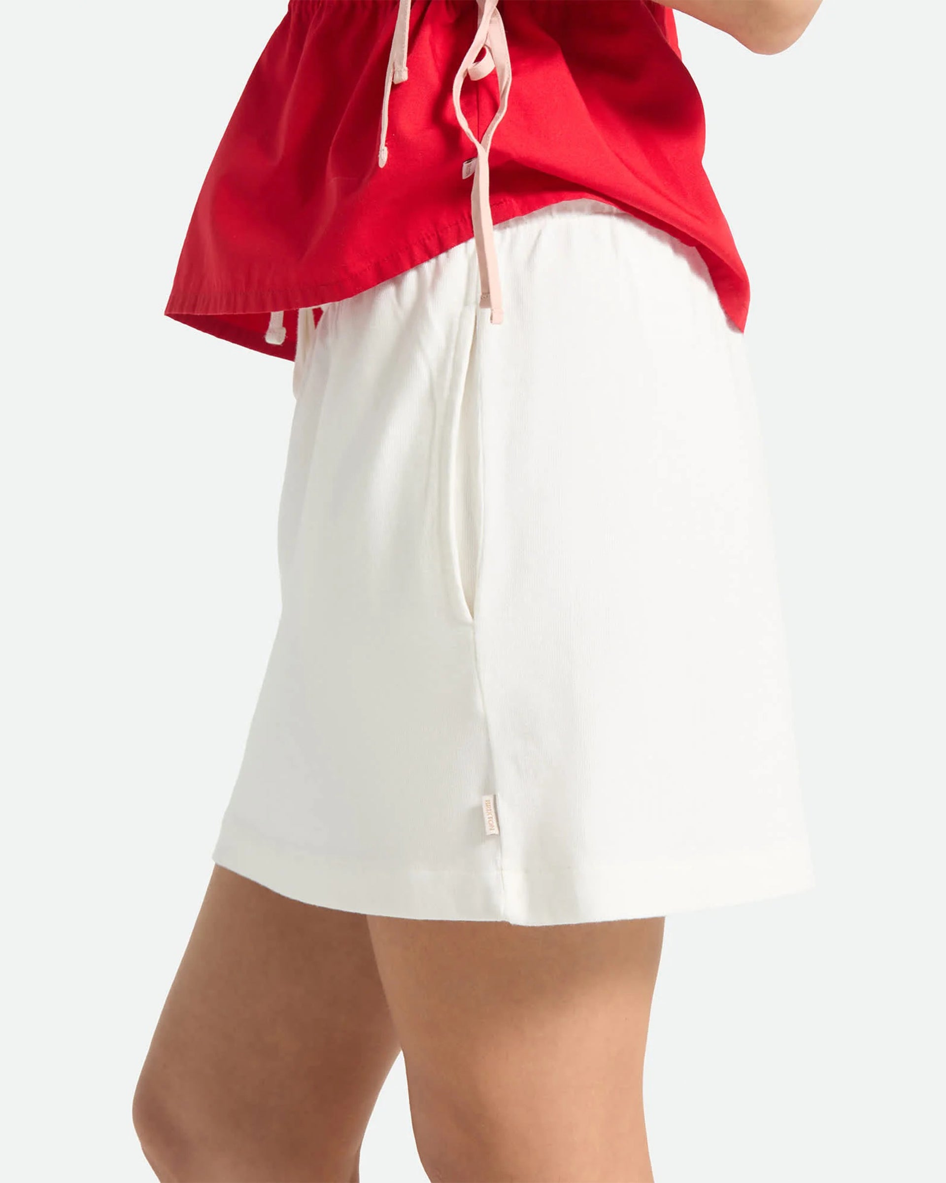 Brixton Women's Carefree Organic Garment Dye Lounge Skirt - Off White