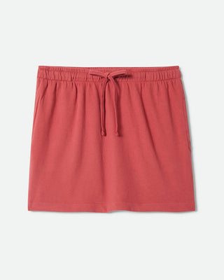 Brixton Women's Carefree Organic Garment Dye Lounge Skirt - Robust Red